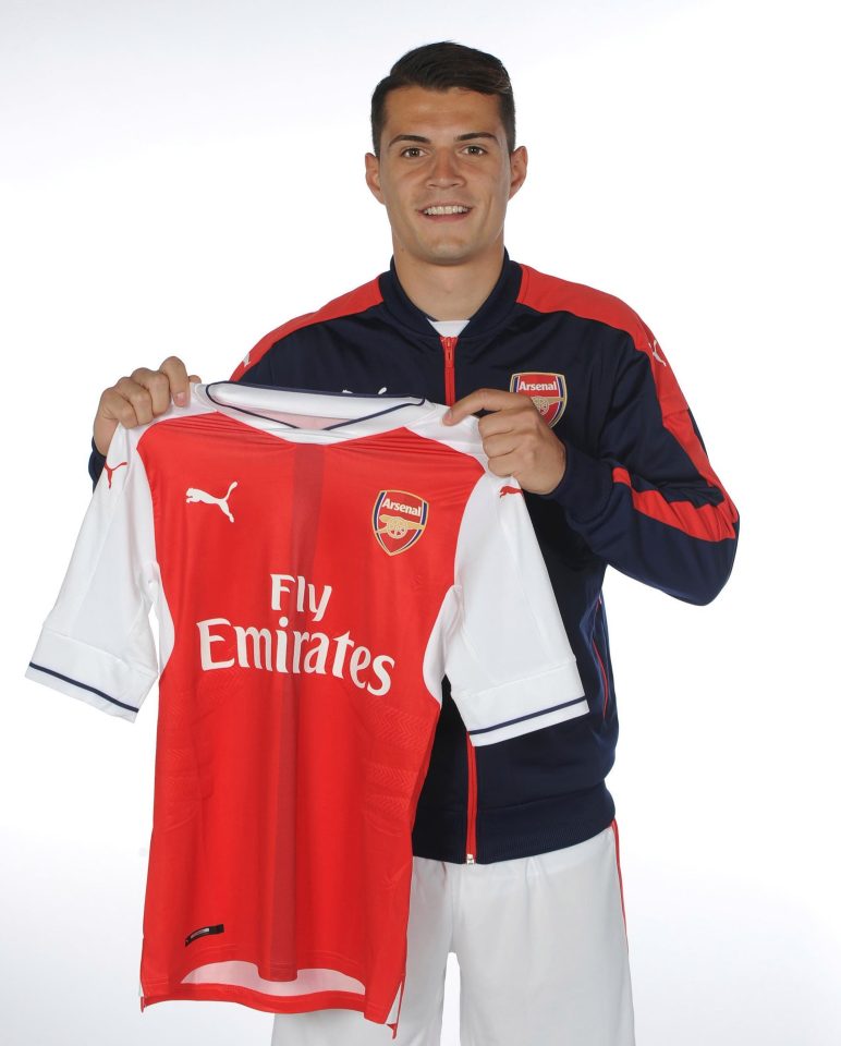  Xhaka, 26, joined the Gunners from Borussia Monchengladbach in 2016