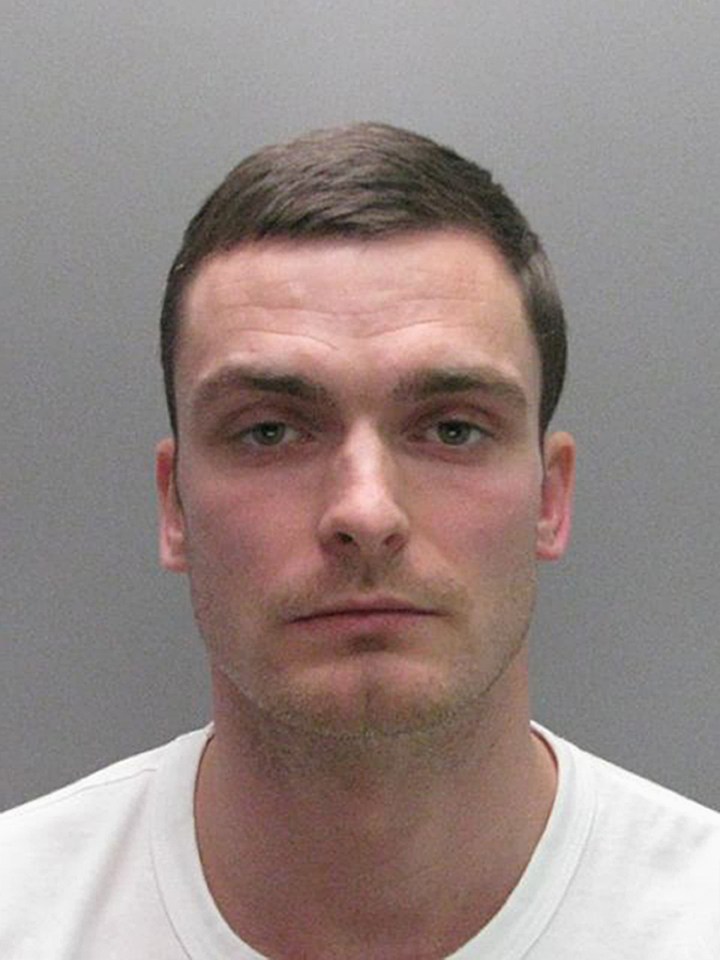  Adam Johnson's mug shot after his arrest