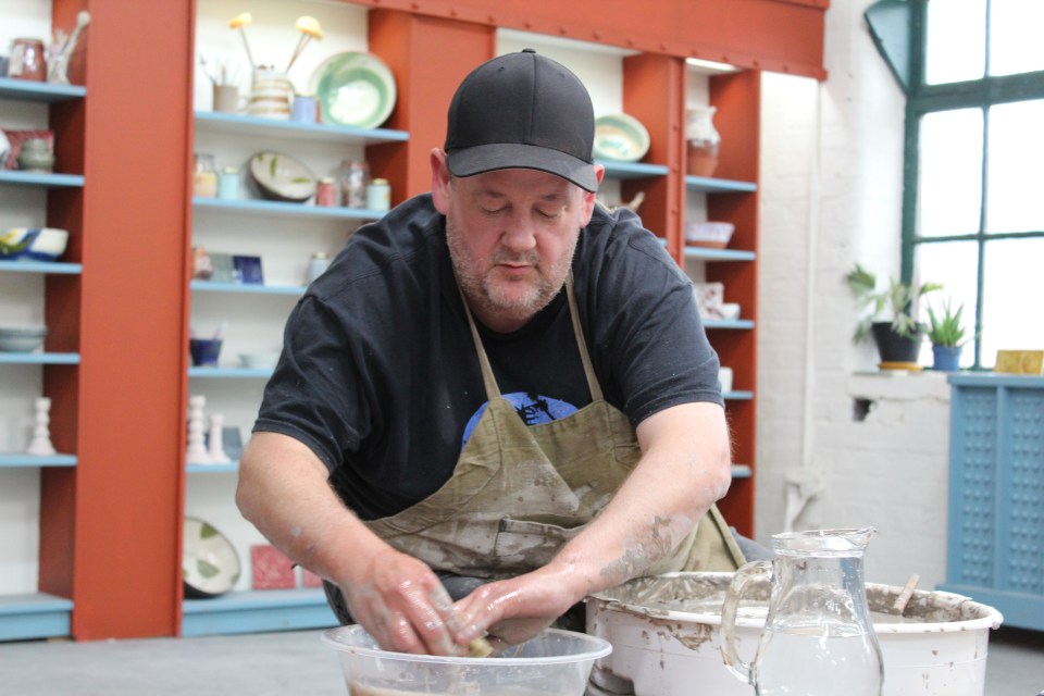 Johnny Vegas was one of the judges on the pottery-making programme