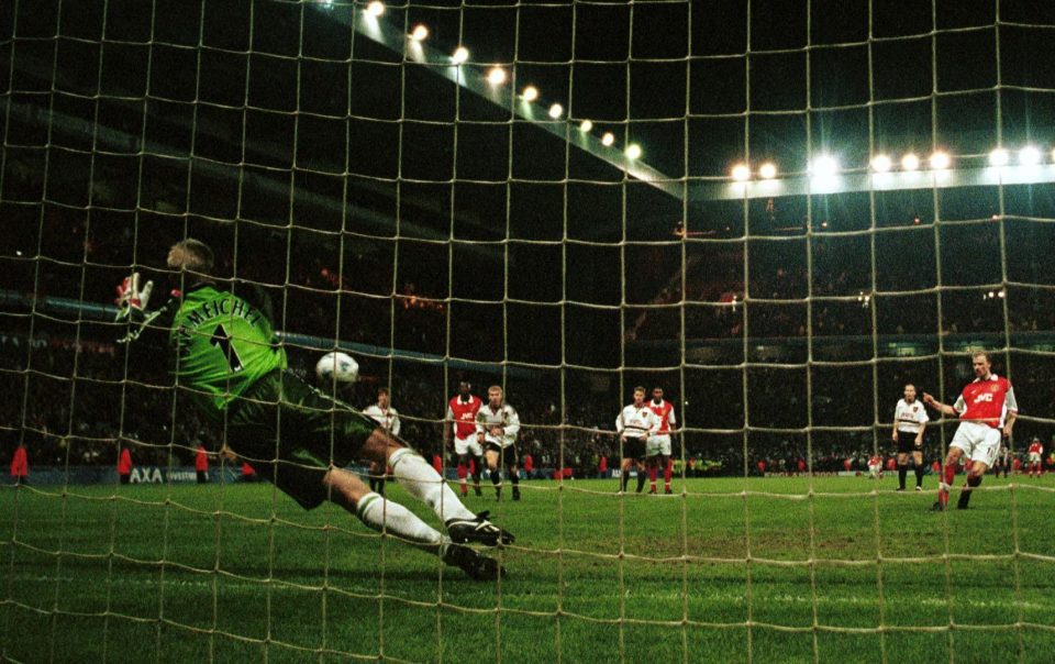  Peter Schmeichel saved a penalty from Dennis Bergkamp in the 1999 FA Cup