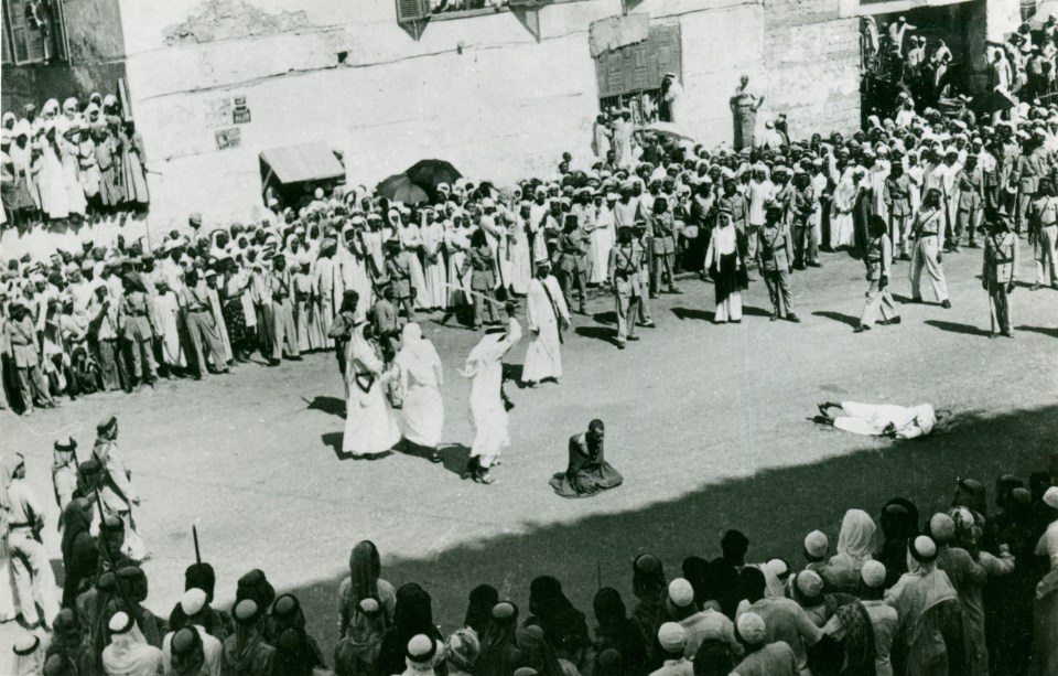  An execution taking place in a public square in Jeddah