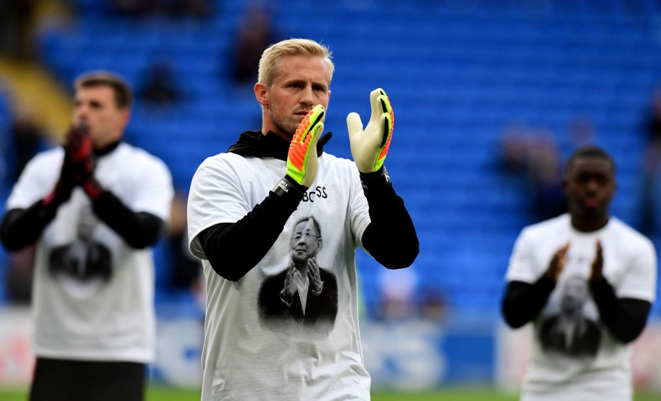  Kasper Schmeichel was waving off Vichai when the helicopter plunged from the sky