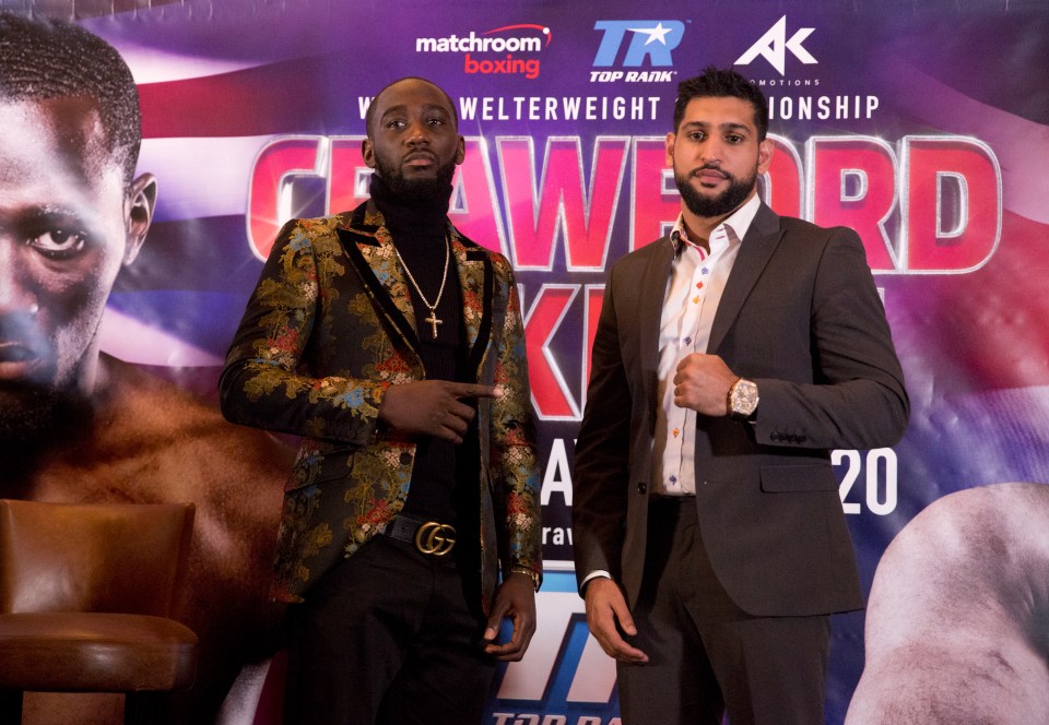 World title challenger Amir Khan faces WBO welterweight champ Terence Crawford on April 20