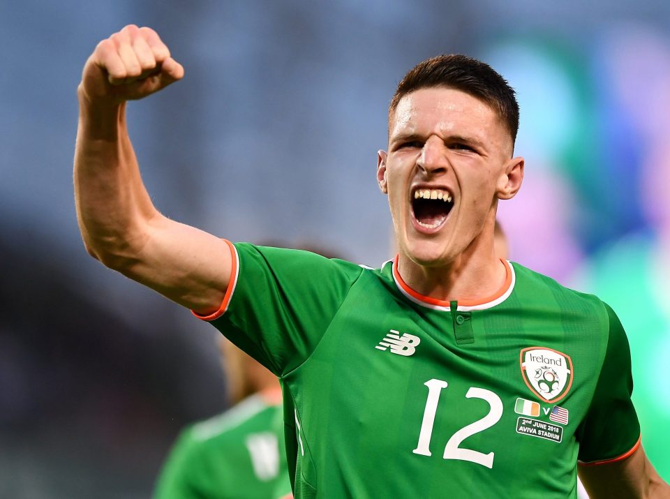  Fifa approved Rice's switch from the Republic of Ireland allowing him to play for England