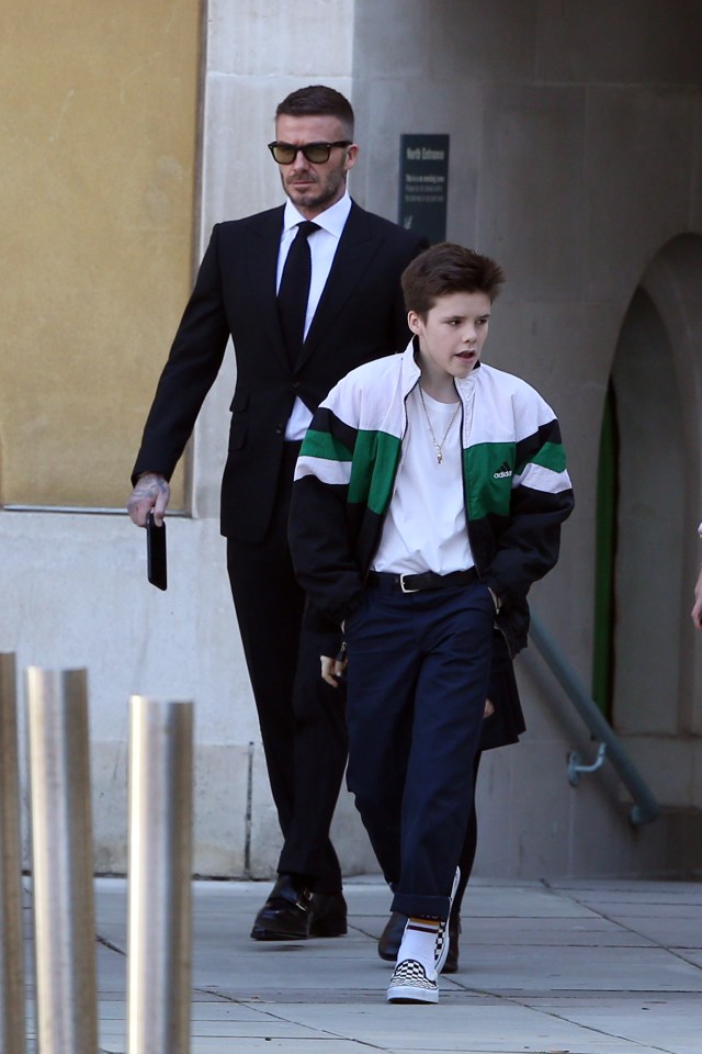  David Beckham and son Cruz