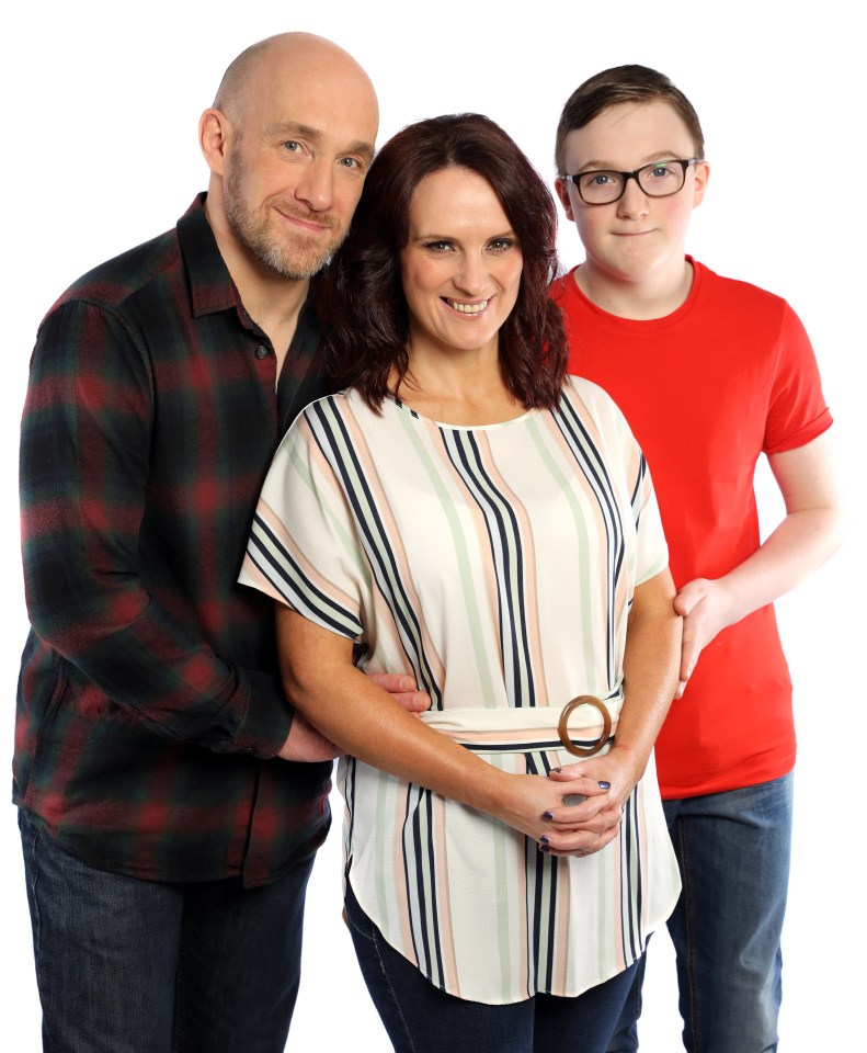 Nicola, pictured with Richard and Dan said there were days when she felt ‘like s***’