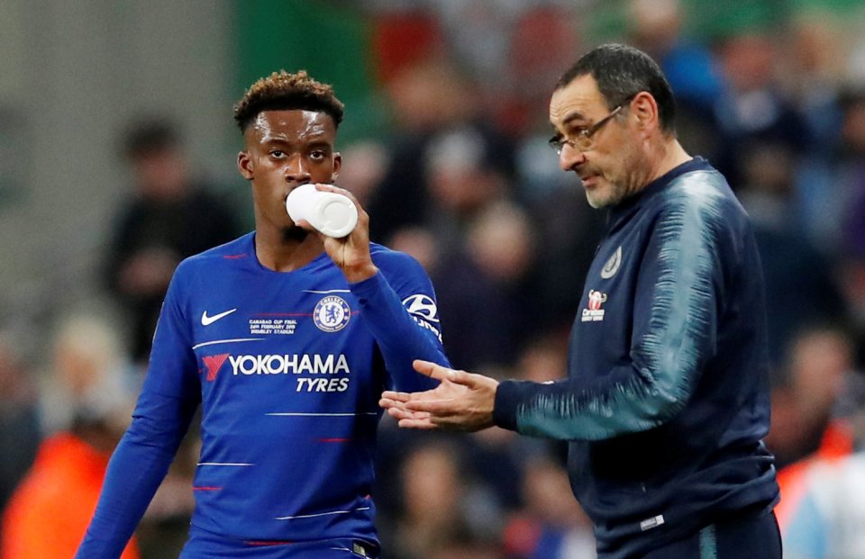  Hudson-Odoi and Sarri have a tempestuous relationship