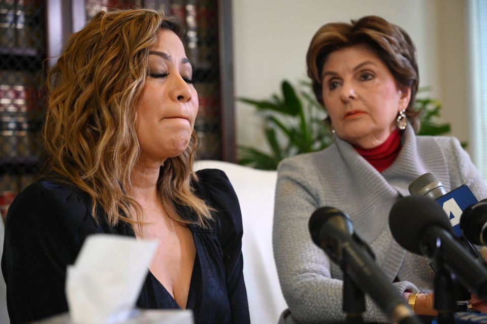  Lizzette Martinez, left, with her lawyer, featured in the documentary Surviving R Kelly