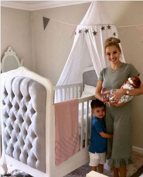  The couple's daughter had a custom-made cot when she was a baby