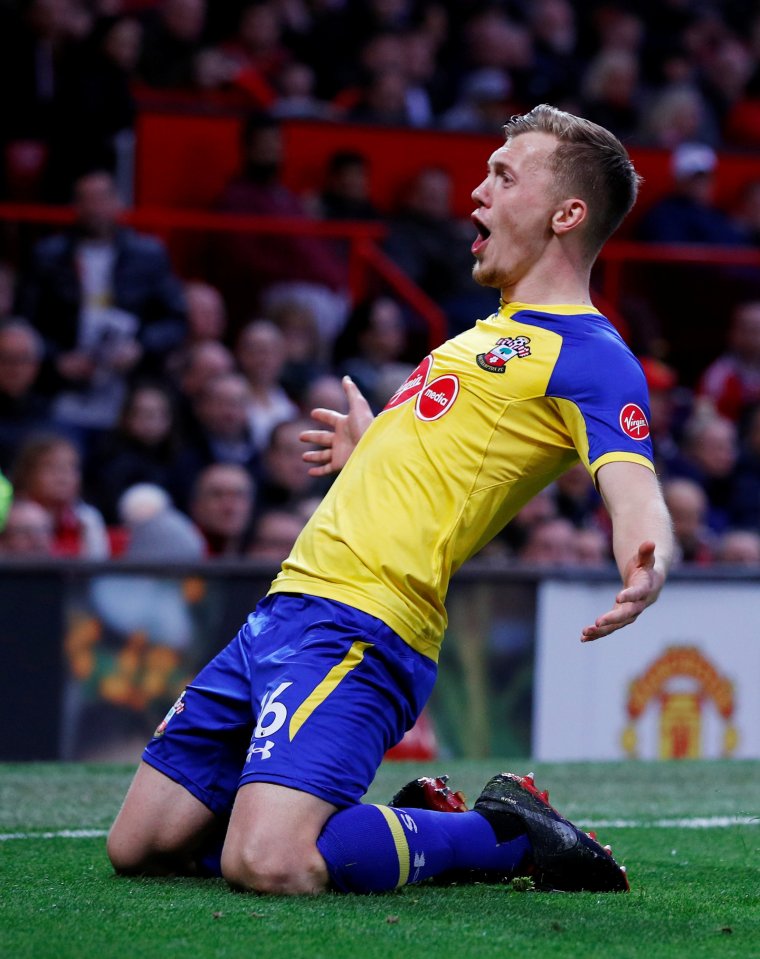 James Ward-Prowse curled in a late equaliser for Southampton