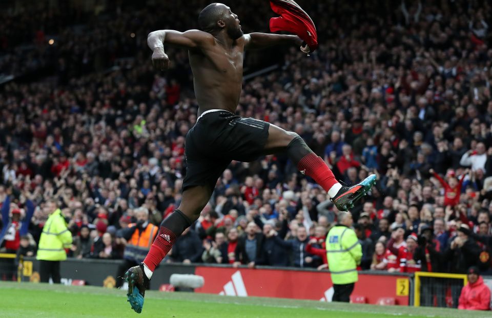 Romelu Lukaku wildly celebrated his last-gasp winner for United