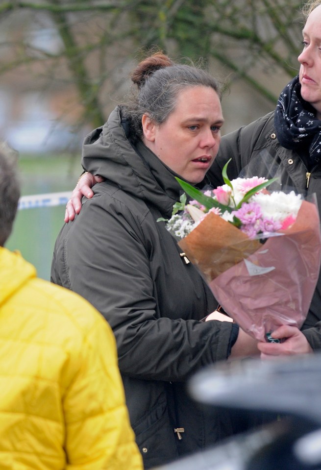  Claire laid flowers for Jodie at the scene today