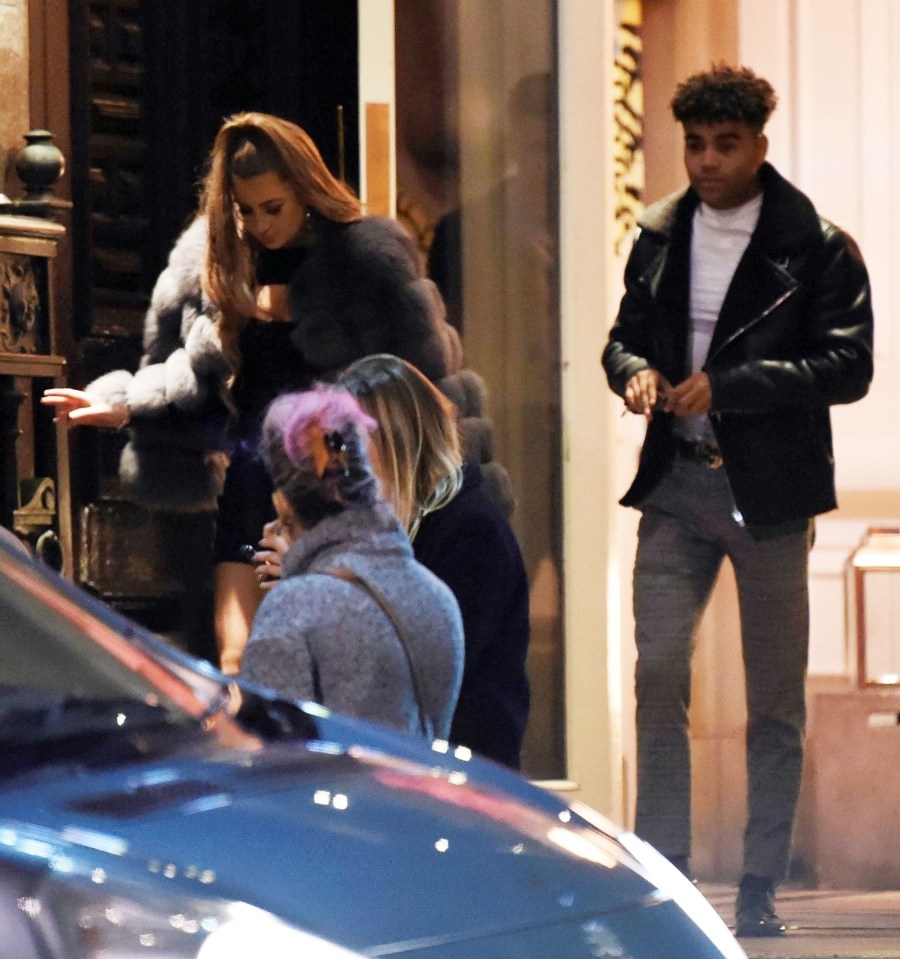  Georgia Steel and Malique Thompson-Dwyer kissed as they partied after Celebs Go Dating filming