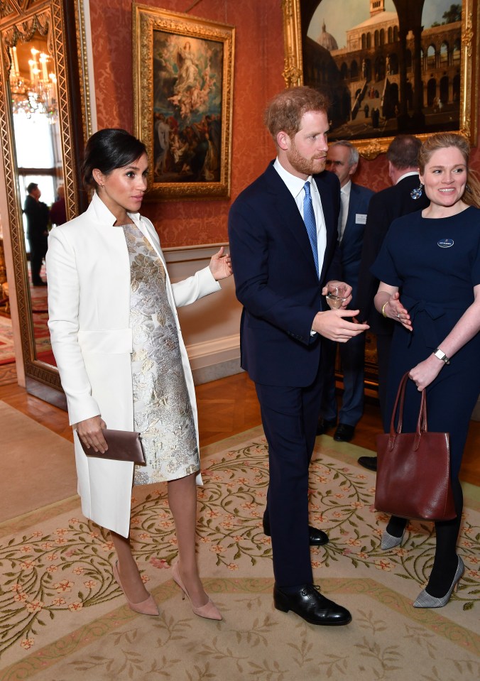 Pickerill, who is seen here with Meghan and Harry at Buckingham Palace last week, is believed to be moving overseas