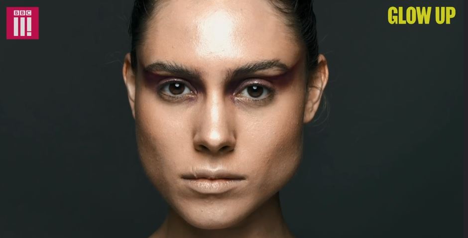  The judges were blown away by Paige's purple smokey eye and the effect of the model's 'haunting' skin