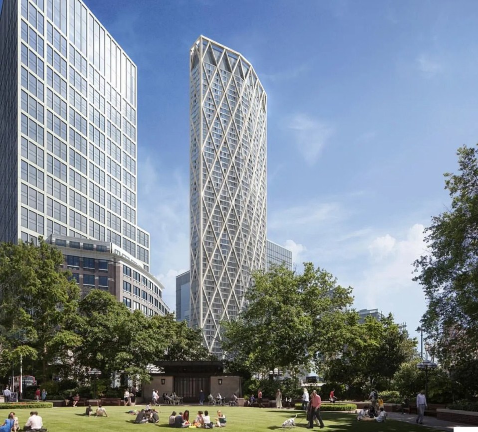  The Diamond Tower is set to be built on the Isle of Dogs this year