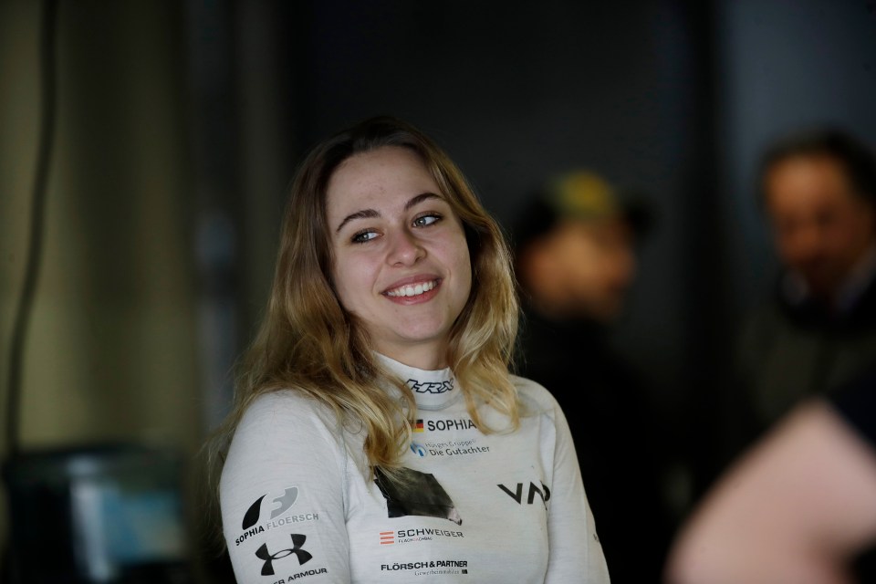  Sophia Floersch is aiming to make it into Formula One after rising through the ranks