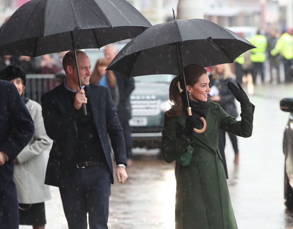 Prince William and Kate Middleton left the kids at home for the Royal visit