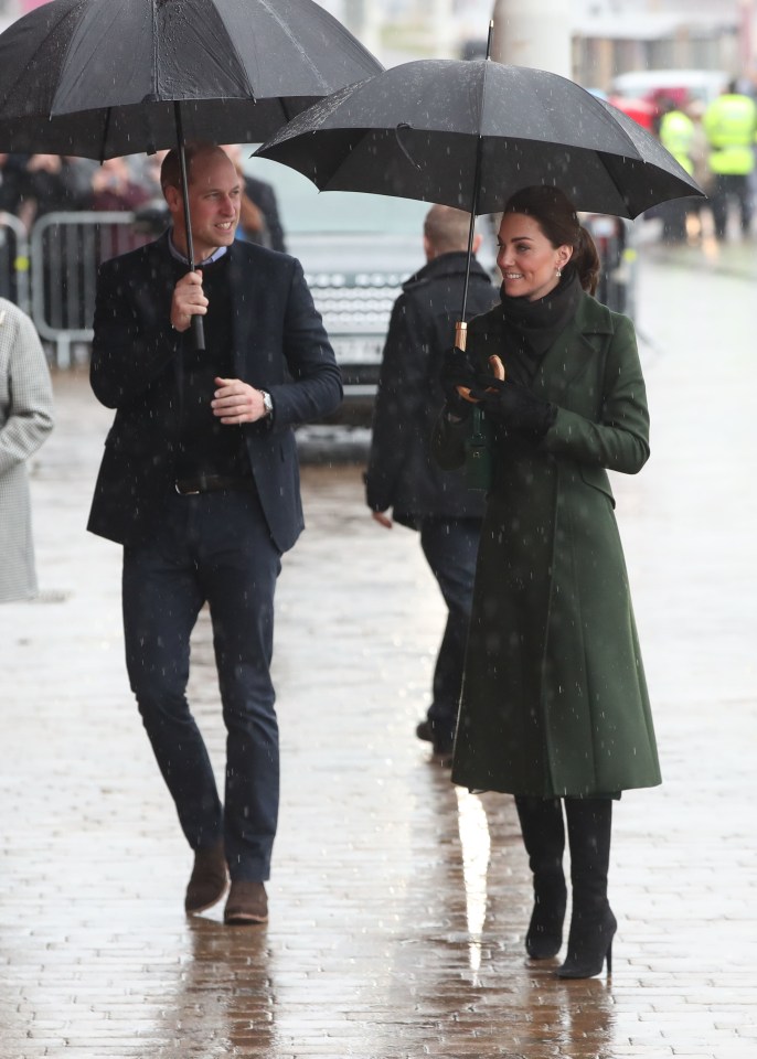 The Duke and Duchess of Cambridge arriving at Blackpool Tower, where they will join a round table briefing about the town’s recent history and challenges