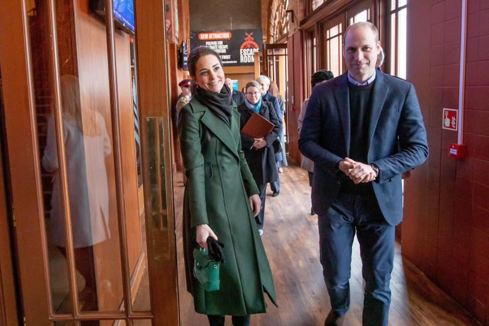 The couple joined a round table briefing about the town's recent history and challenges