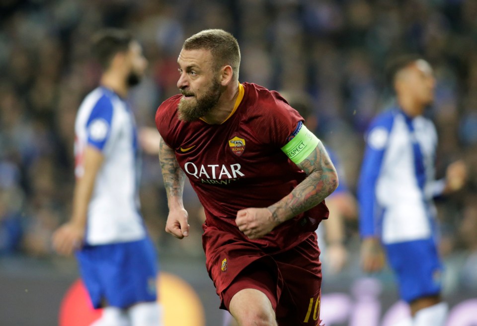  De Rossi had put Roma on course for the quarter-finals