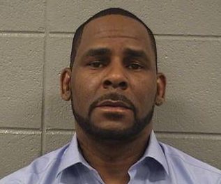  A mugshot pic of R Kelly as he was jailed on Wednesday over and unpaid child support debt