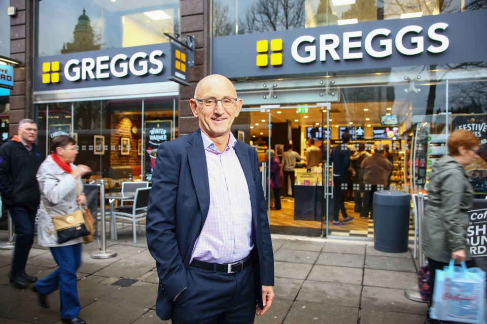 Greggs boss Roger Whiteside plans to look into evening dining at his stores