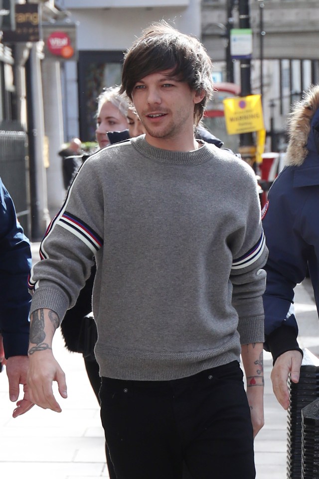  Louis was seen smiling while out and about in London last week