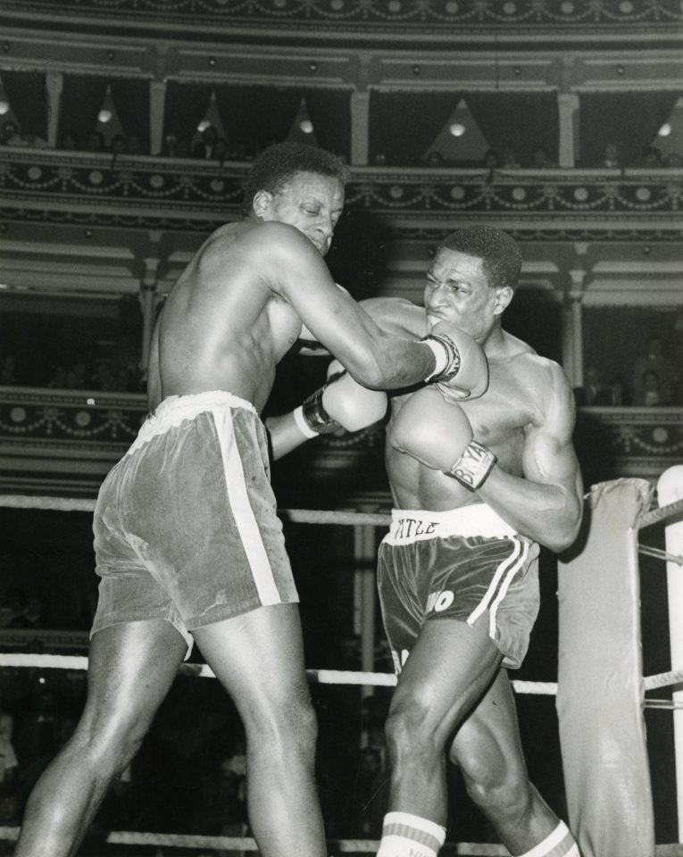  Frank Bruno takes on Winston Allen at the landmark