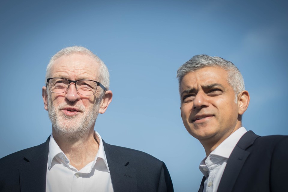  Sadiq Khan, pictured with Jeremy Corbyn today, has repeatedly blamed other factors for the knife crime crisis