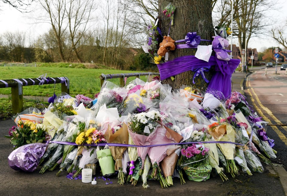  Flowers left for one of the latest young stabbing victims - Jodie Chesney - who was 17 when she died