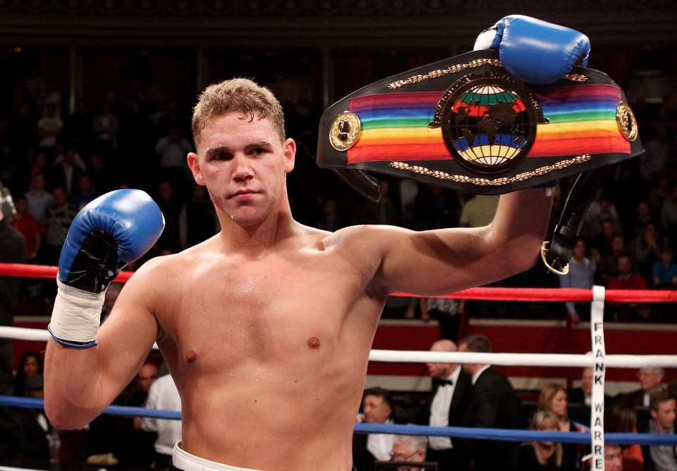  Billy Joe Saunders wom the Commonwealth middleweight belt after beating Tony Hill in 2012