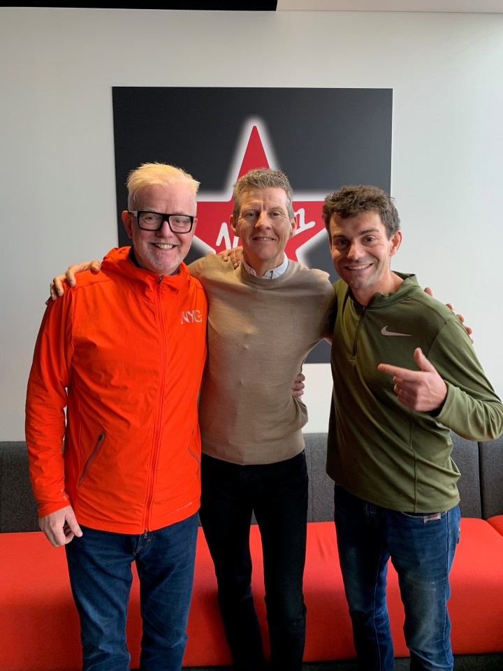  Chris and Vassos with team leader Steve Cram