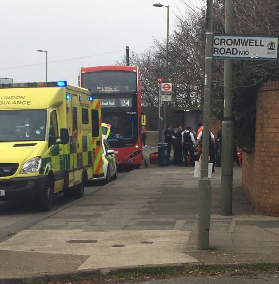  The lad was knifed on Colney Hatch Lane in North Finchley