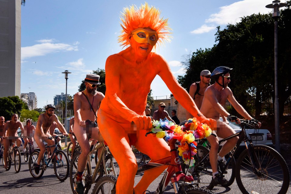 Some opted for body paint and a funky wig