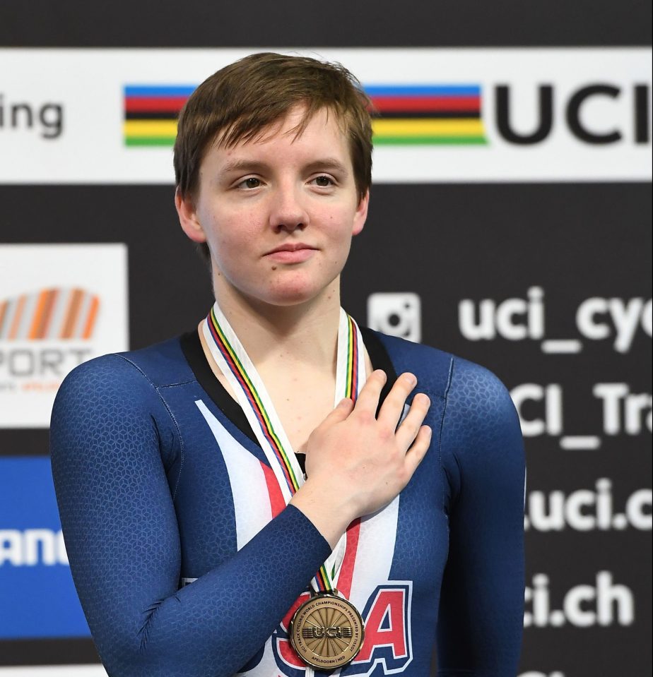  Kelly Catlin was one of the world's top female cyclists and an Olympic medallist