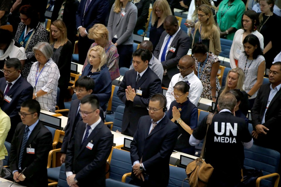 A minute's silence to remember the victims at the UN Environment Program forum today in Nairobi