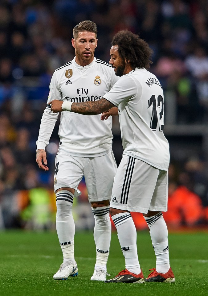 Sergio Ramos has put his falling out with team-mate Marcelo down to 'tension' at the Bernabeu