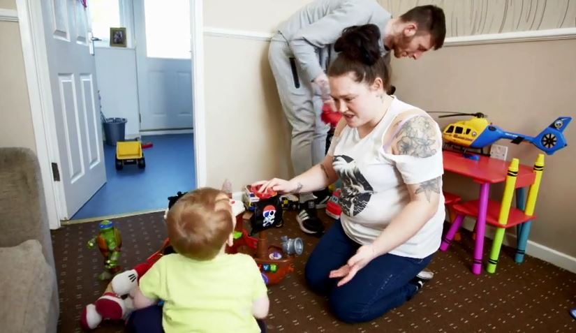  Jen is a full-time mum while Antony works 40 hours a week and earns £1,000 a month