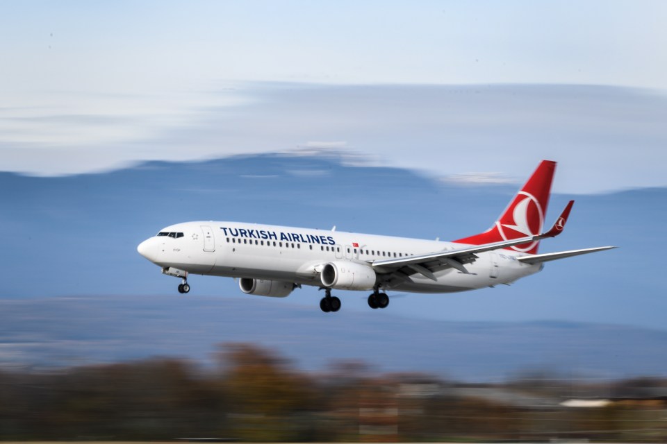  A Turkish Airlines Boeing 737 Max 8 of the type that has been grounded