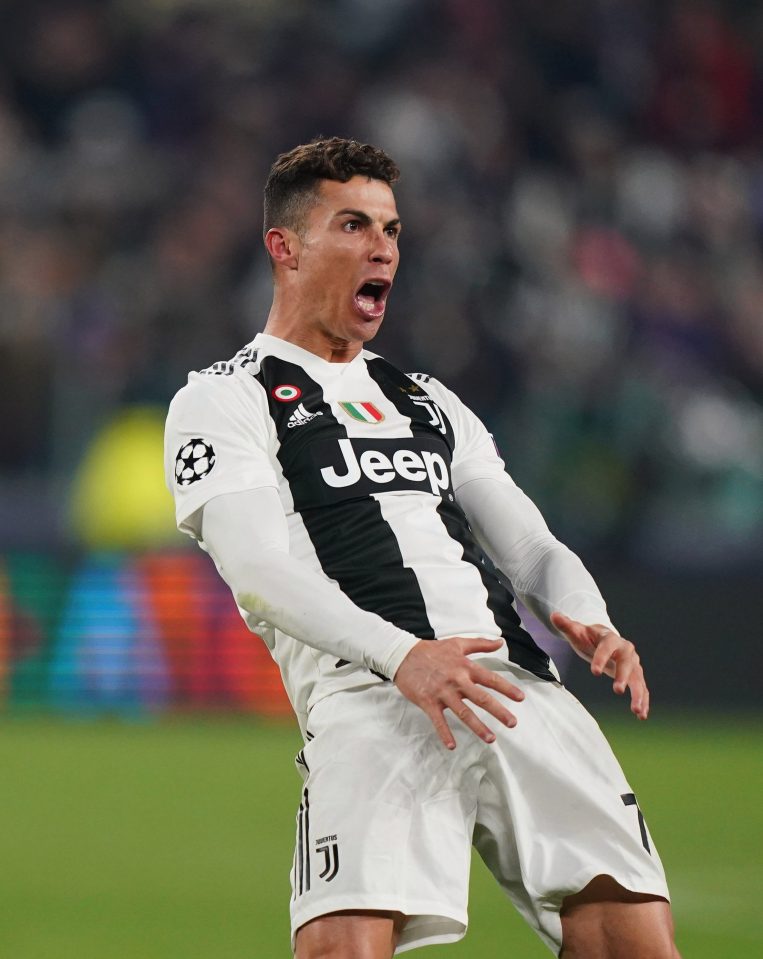  Cristiano Ronaldo mimicked Diego Simeone's celebration during the midweek win over Atletico Madrid