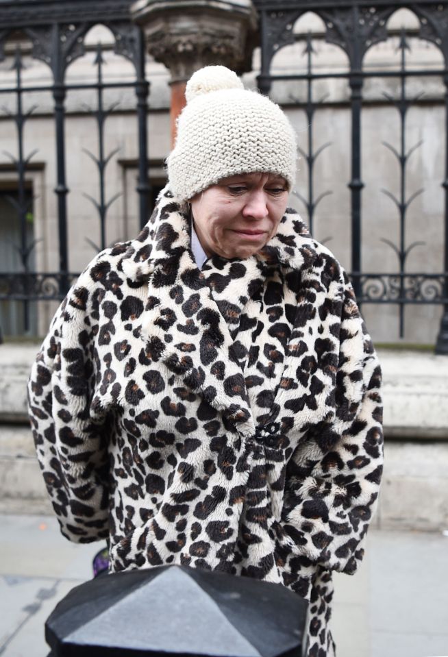  Tina sobbed as she left court after being cleared of a jail sentence for an 'illegal Jon Venables post'