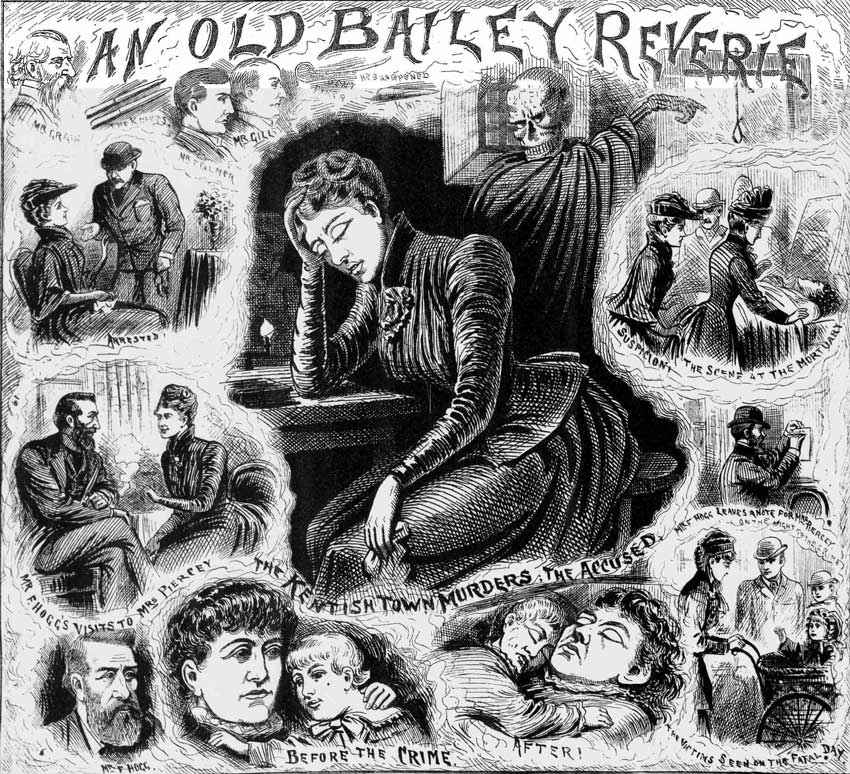  Mary Pearcey pictured in The Illustrated Police News on Saturday 6th December 1890