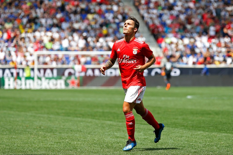 Benfica left-back Alex Grimaldo is wanted by both Arsenal and Manchester City