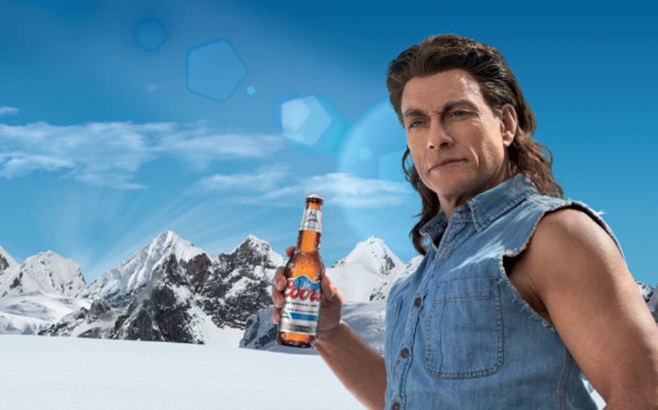  Jean-Claude Van Damme has plugged Coors lager