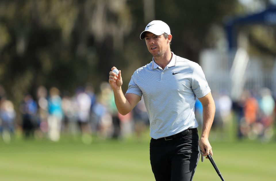  Rory McIlroy is just two shots behind Fleetwood with his opening 67