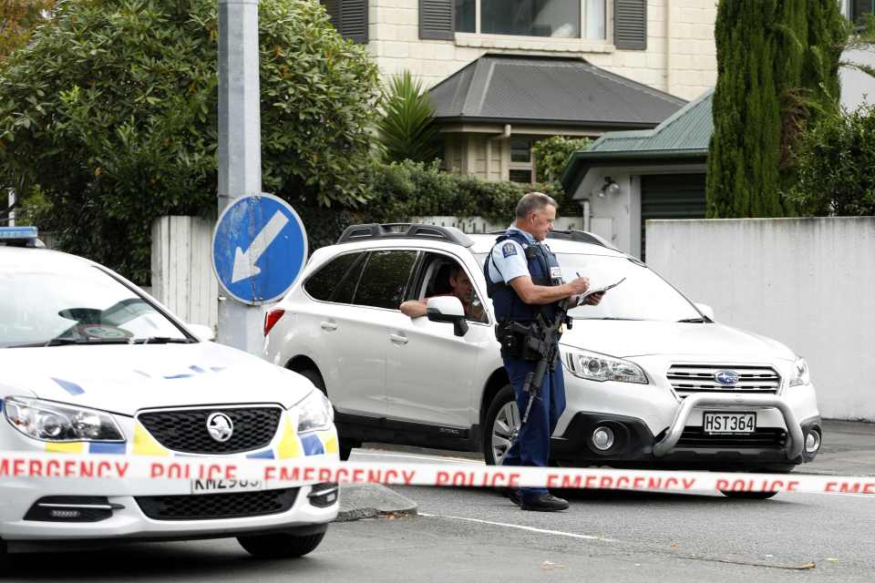 Police rushed to the scene in Christchurch after the massacre