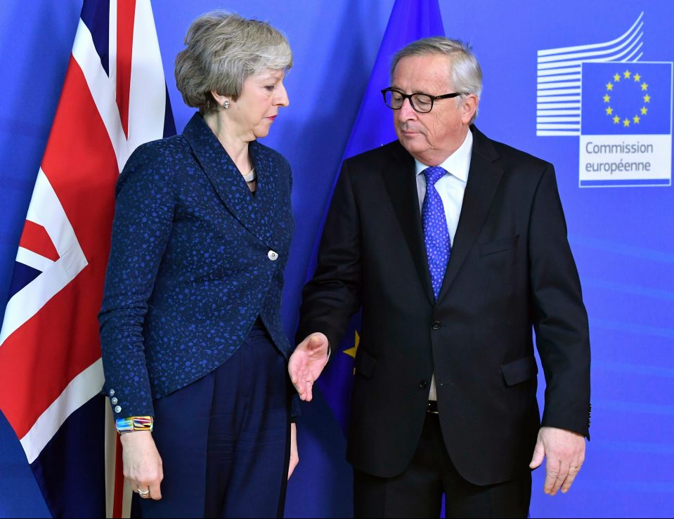  Theresa May meeting with President of the European Commission Jean-Claude Juncker in early February