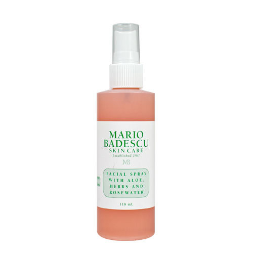  She also relies on the Mario Badescu Rose Facial Spray which promises to keep skin hydrated