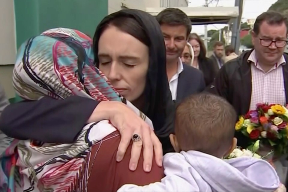  NZ PM Jacinda Arden meeting members of the Muslim community after the shooting